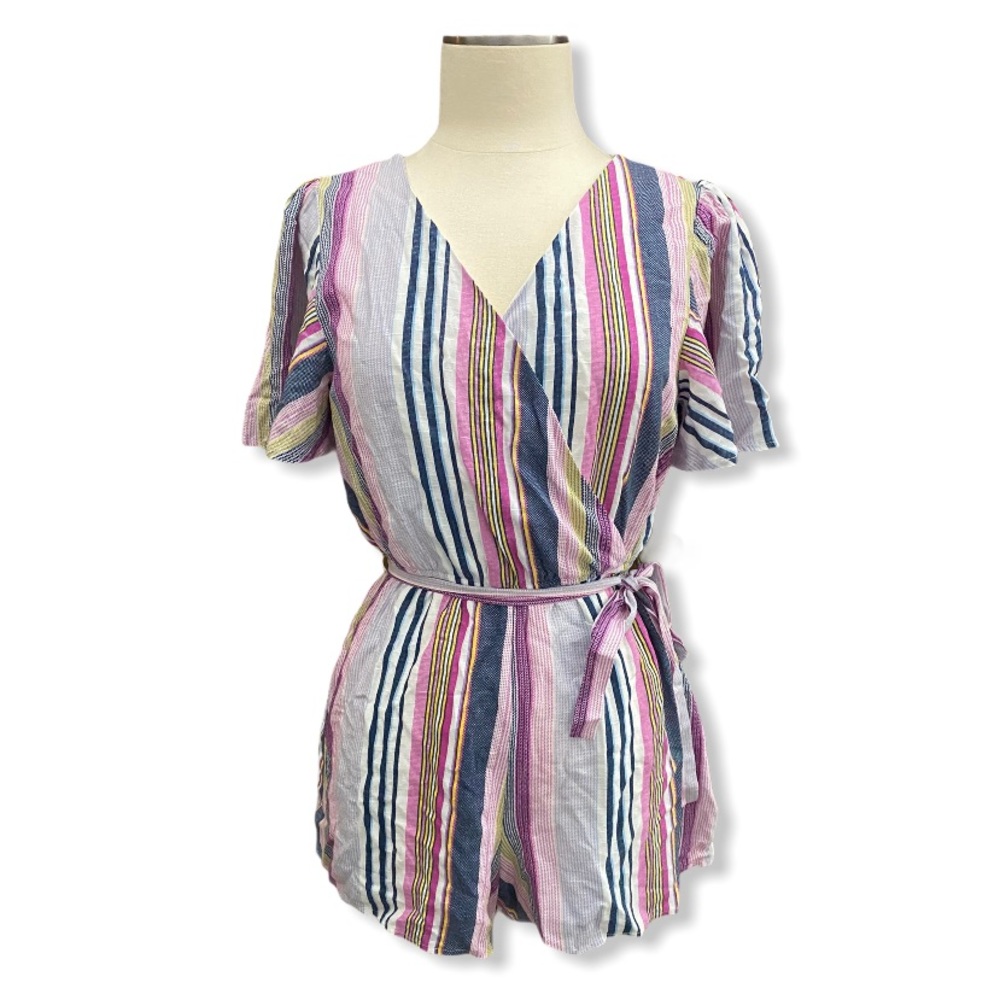 Trixxi striped multicolor romper size medium